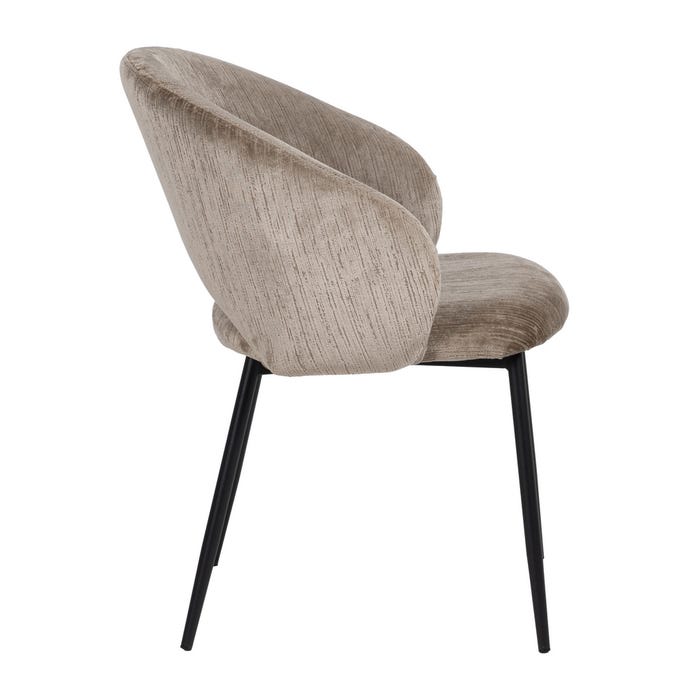 Silla Taupe Tejido-Metal Contract 58 X 60 X 80,50 Cm