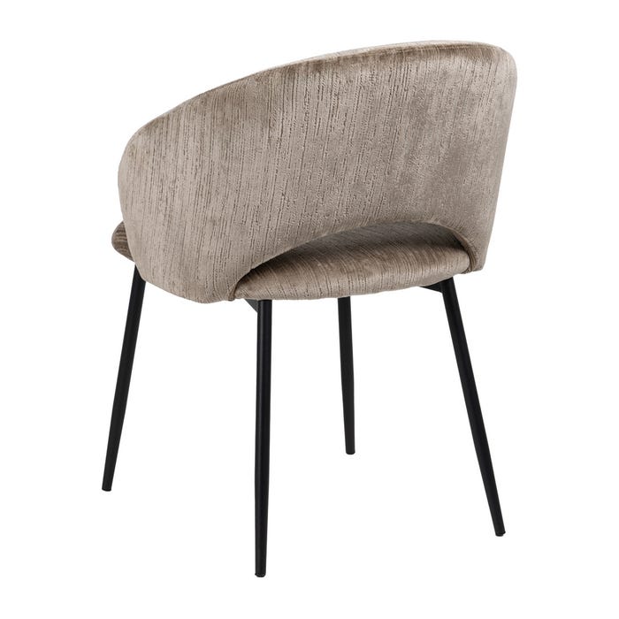 Silla Taupe Tejido-Metal Contract 58 X 60 X 80,50 Cm