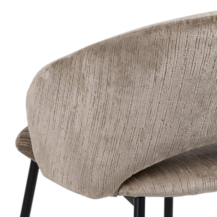 Silla Taupe Tejido-Metal Contract 58 X 60 X 80,50 Cm