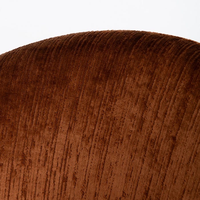Silla Marrón Tejido-Metal Contract 58 X 60 X 80,50 Cm