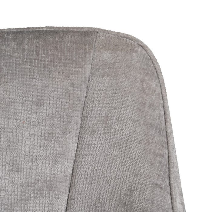Silla Brazos Gris Claro Tejido-Metal 58 X 58 X 83 Cm