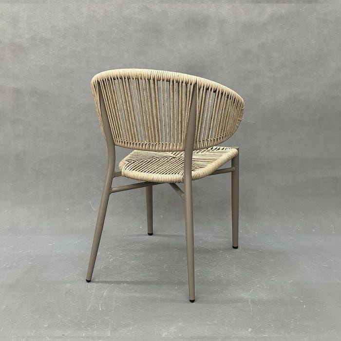 Silla Natural-Gris Pe-Aluminio Exterior 59 X 58 X 79 Cm