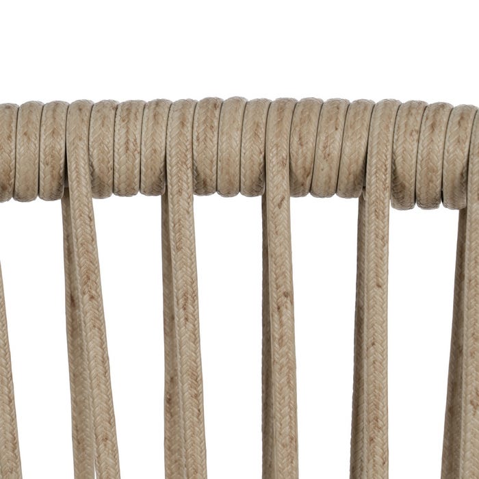 Silla Natural-Gris Pe-Acero Exterior 58 X 58 X 77,50 Cm