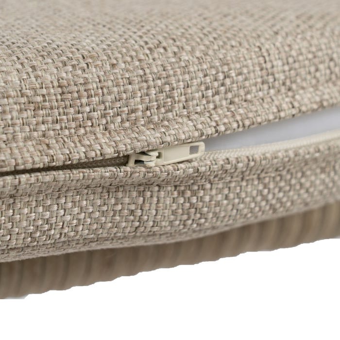 Silla Natural-Gris Pe-Acero Exterior 58 X 58 X 77,50 Cm
