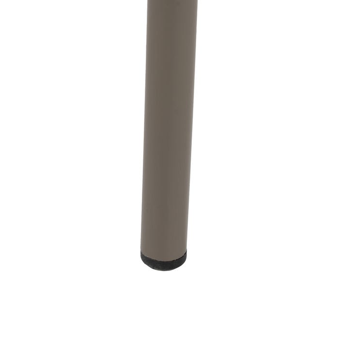 Silla Natural-Gris Pe-Acero Exterior 58 X 58 X 77,50 Cm