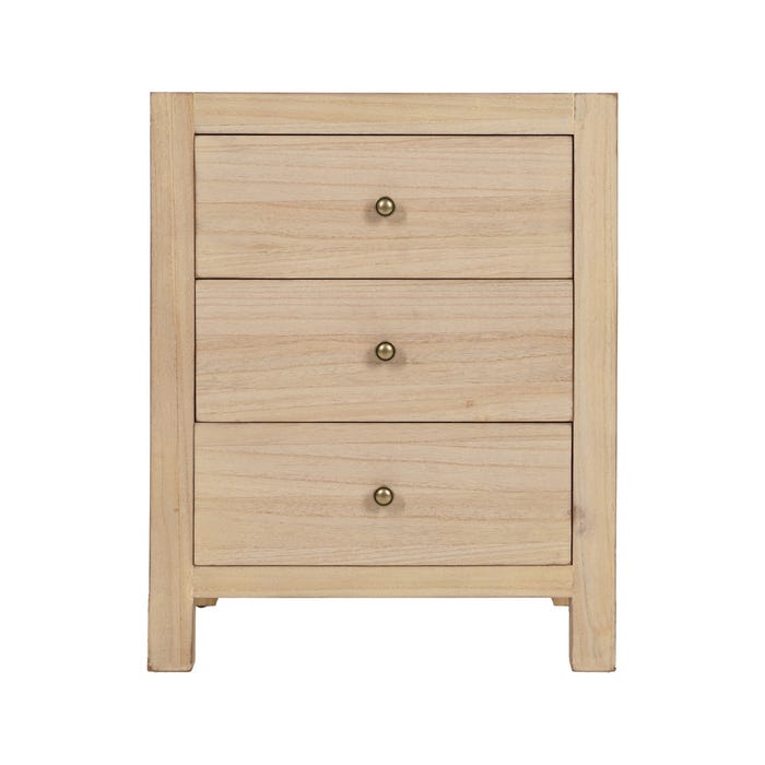 Mesita Natural Dm-Madera 43 X 34 X 55 Cm