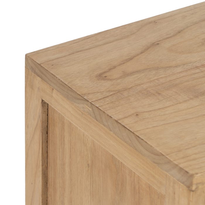 Mesita Natural Madera Mindi Dormitorio 60 X 35 X 65 Cm
