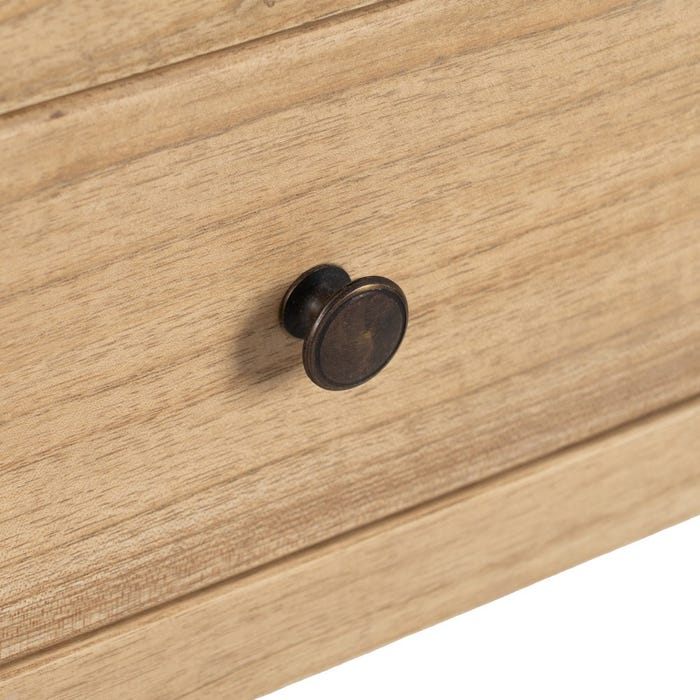 Consola Natural Madera Mindi Entrada 70 X 30 X 80 Cm