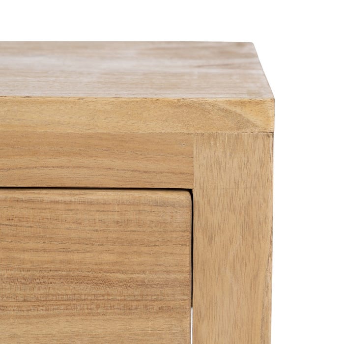 Consola Natural Madera Mindi Entrada 70 X 30 X 80 Cm