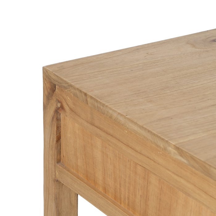 Mueble Auxiliar Natural Madera Mindi 130 X 55 X 77 Cm