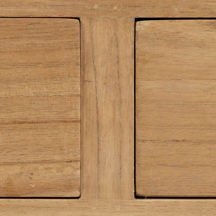 Mueble Auxiliar Natural Madera Mindi 130 X 55 X 77 Cm