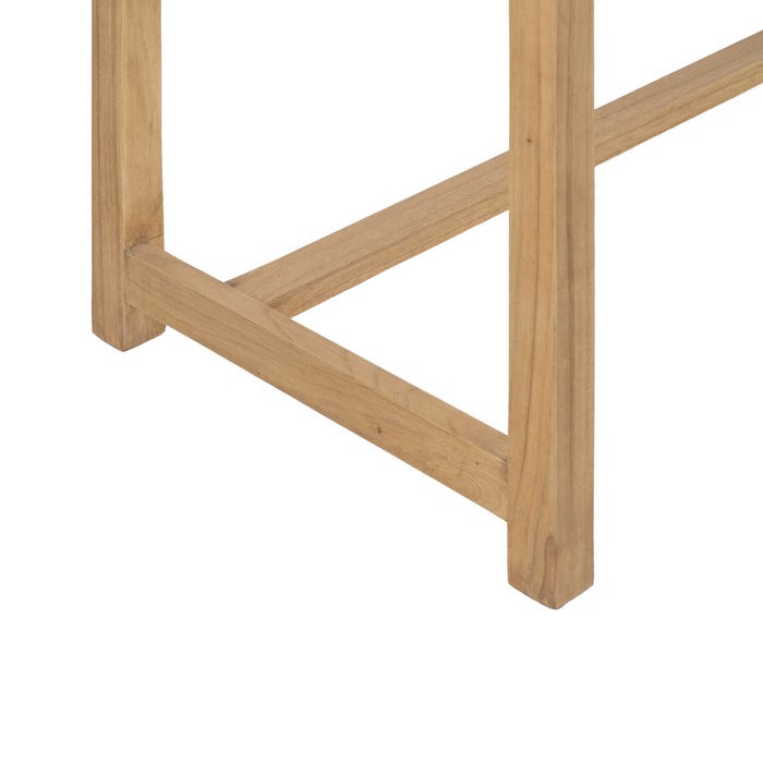 Mueble Auxiliar Natural Madera Mindi 130 X 55 X 77 Cm