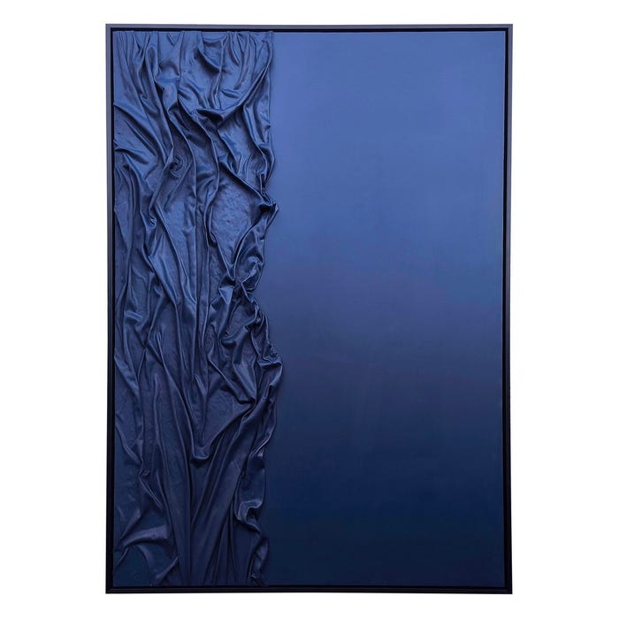 Pintura em relevo em tela decoração 83 x 123 cm
