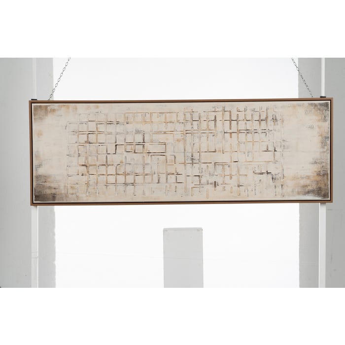 Textured Canvas Decoration Picture 153 X 53 Cm