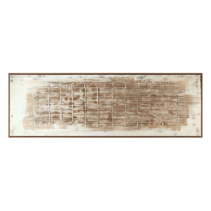 Cuadro Textura Lienzo Decoración 153 X 53 Cm