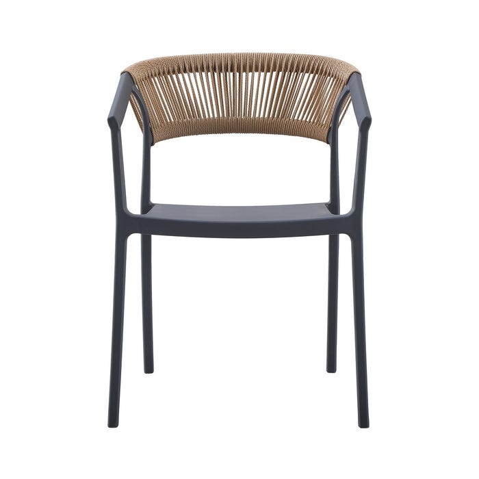 Silla Antracita Polipropileno 56 X 54 X 75,50 Cm