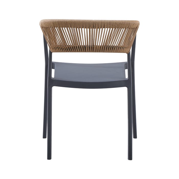 Silla Antracita Polipropileno 56 X 54 X 75,50 Cm