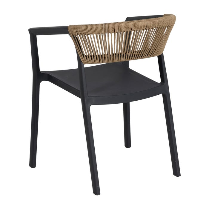 Silla Antracita Polipropileno 56 X 54 X 75,50 Cm