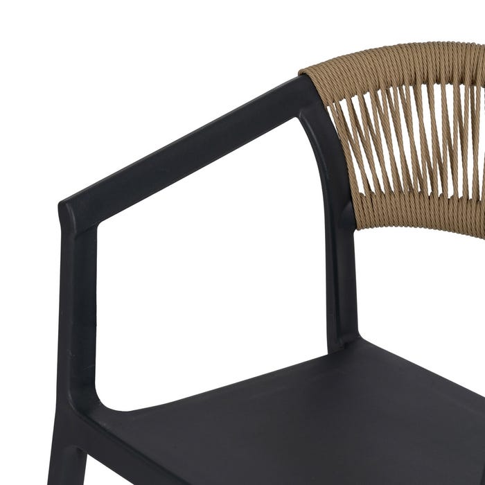 Silla Antracita Polipropileno 56 X 54 X 75,50 Cm