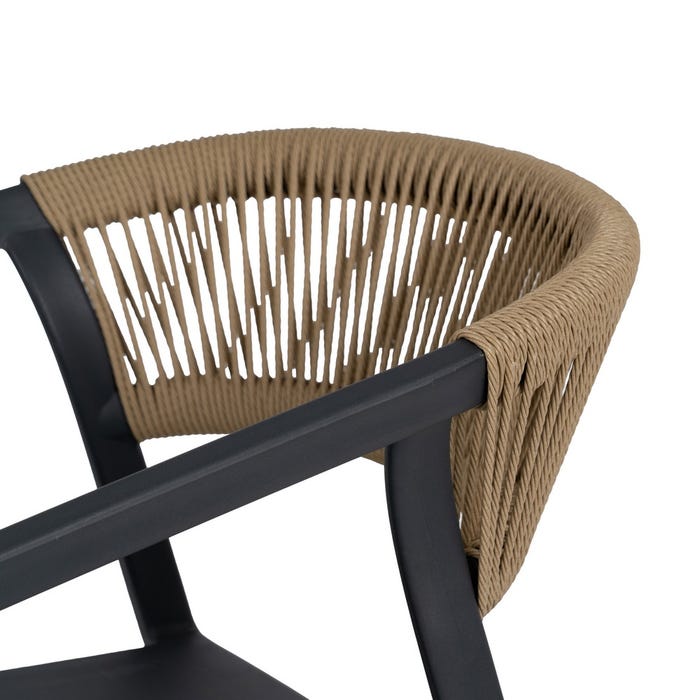 Silla Antracita Polipropileno 56 X 54 X 75,50 Cm
