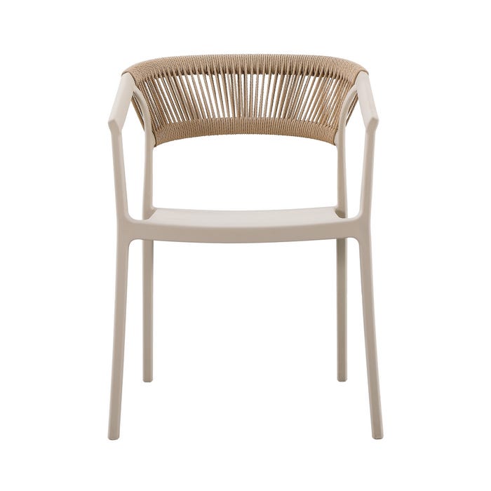 Silla Beige Polipropileno 56 X 52 X 76 Cm