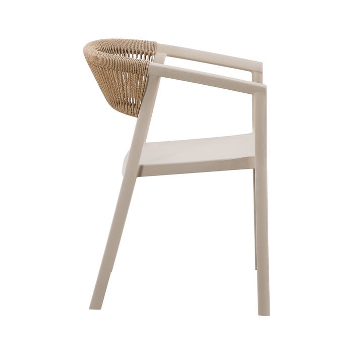 Silla Beige Polipropileno 56 X 52 X 76 Cm