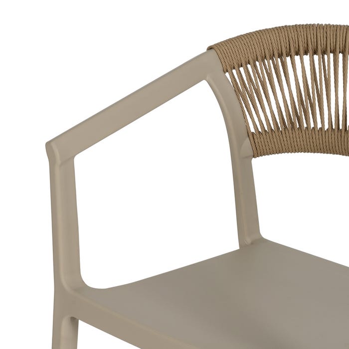 Silla Beige Polipropileno 56 X 52 X 76 Cm