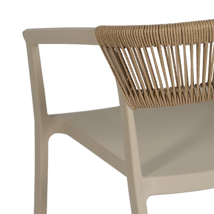 Silla Beige Polipropileno 56 X 52 X 76 Cm