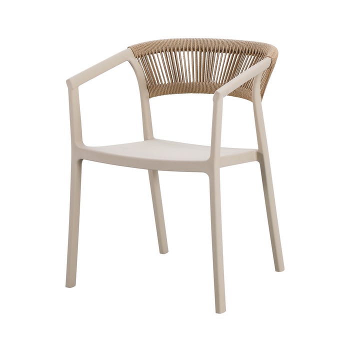 Silla Beige Polipropileno 56 X 52 X 76 Cm