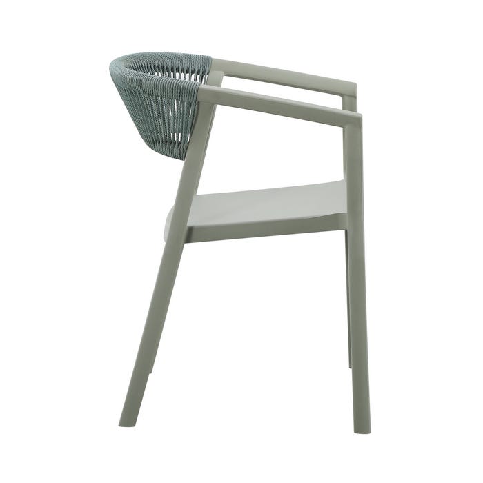 Silla Verde Polipropileno 56 X 52 X 76 Cm
