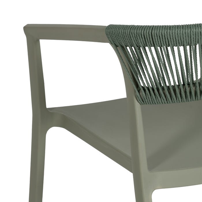 Silla Verde Polipropileno 56 X 52 X 76 Cm