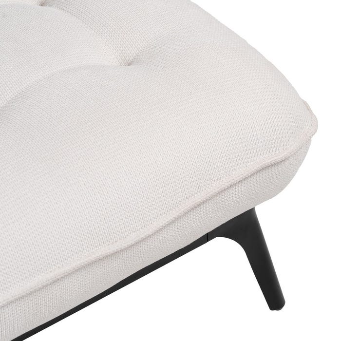 Chaise-Lounger Crema Tejido-Metal 168 X 90 X 82 Cm