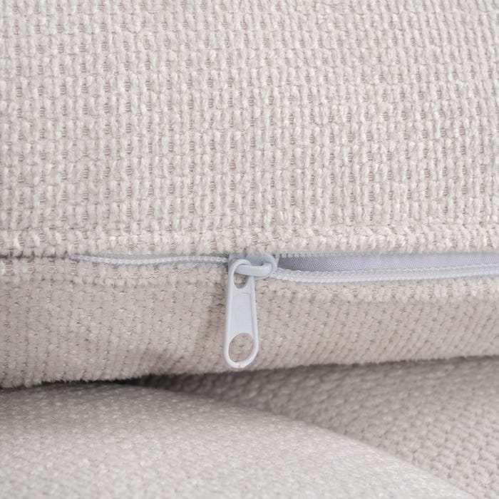 Chaise-Lounger Crema Tejido-Metal 168 X 90 X 82 Cm