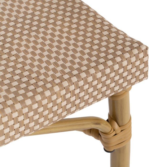 Silla Beige Aluminio-Textileno Exterior 57 X 58,50 X 82 Cm
