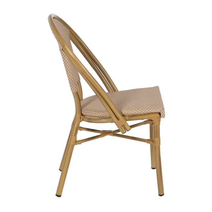 Silla Beige Aluminio-Textileno Exterior 50 X 54 X 85 Cm