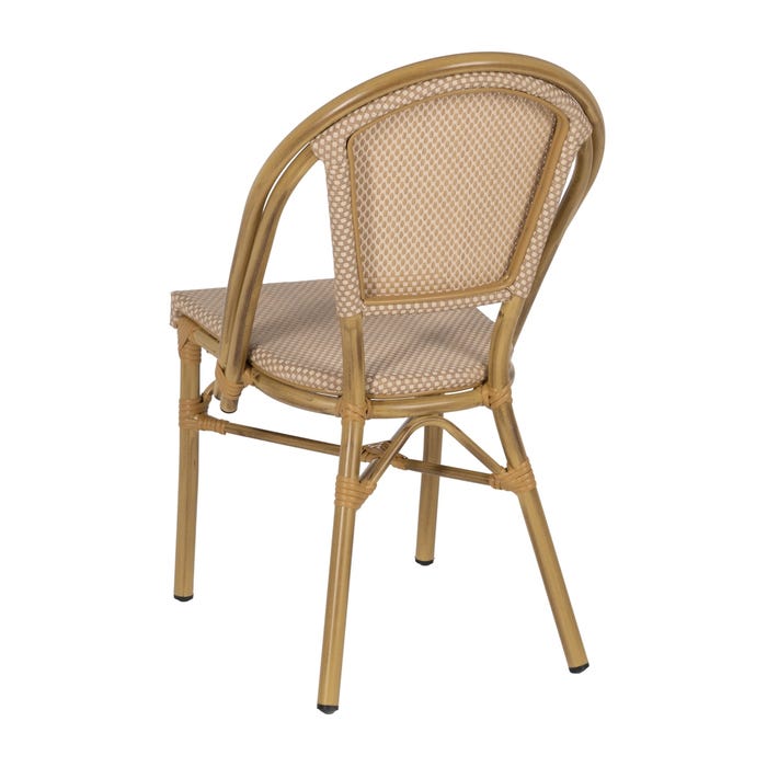 Silla Beige Aluminio-Textileno Exterior 50 X 54 X 85 Cm