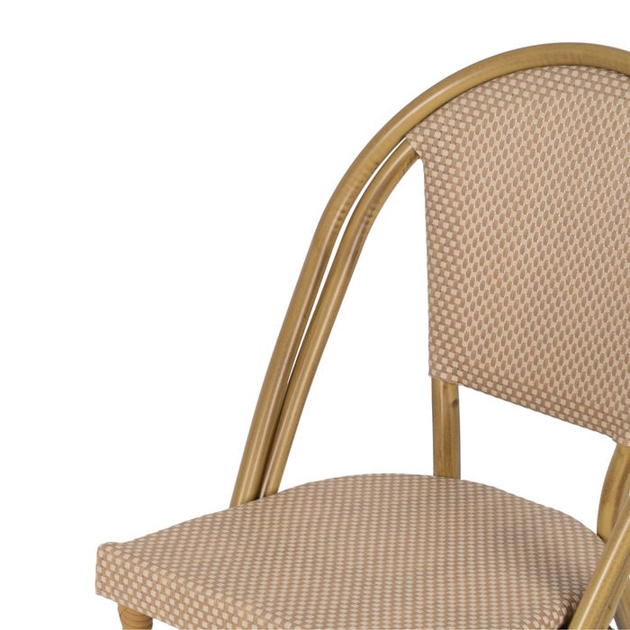 Silla Beige Aluminio-Textileno Exterior 50 X 54 X 85 Cm