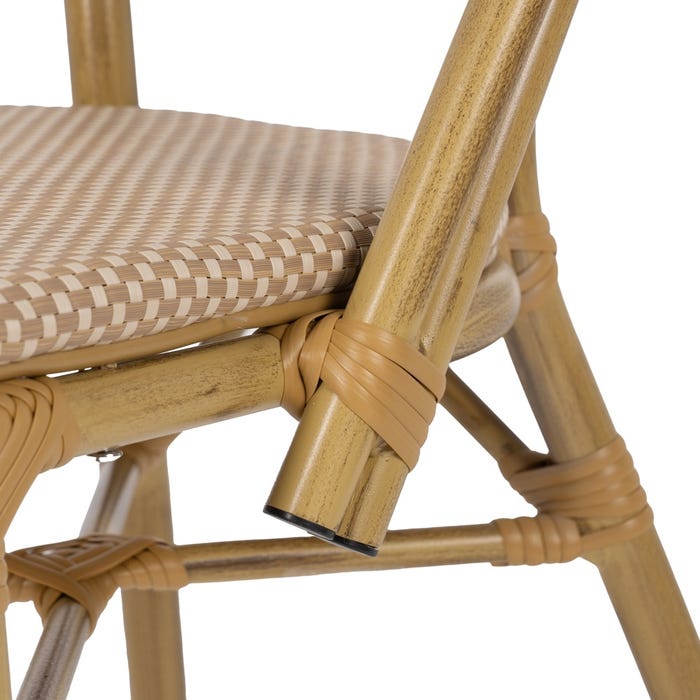 Silla Beige Aluminio-Textileno Exterior 50 X 54 X 85 Cm