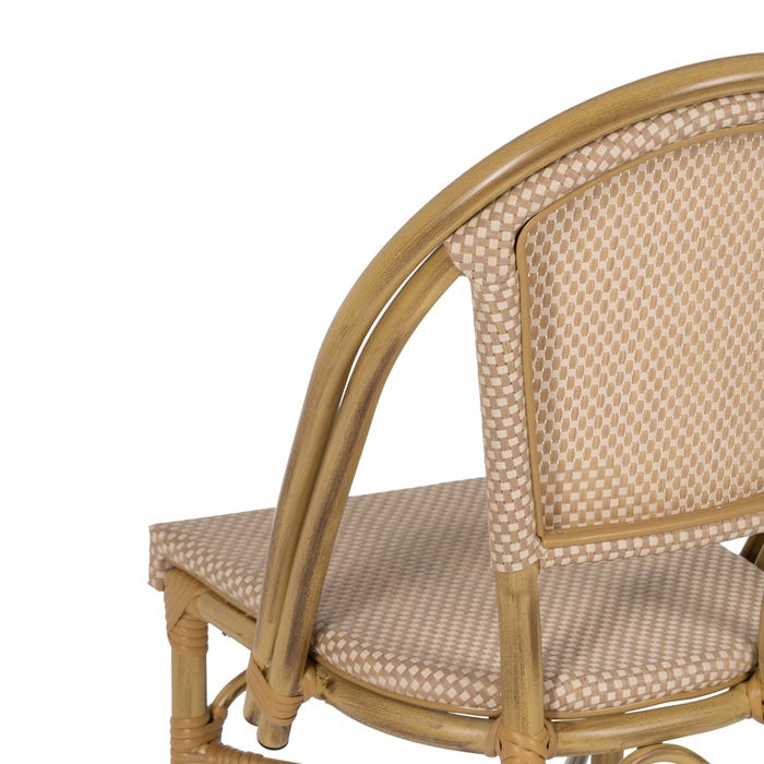 Silla Beige Aluminio-Textileno Exterior 50 X 54 X 85 Cm
