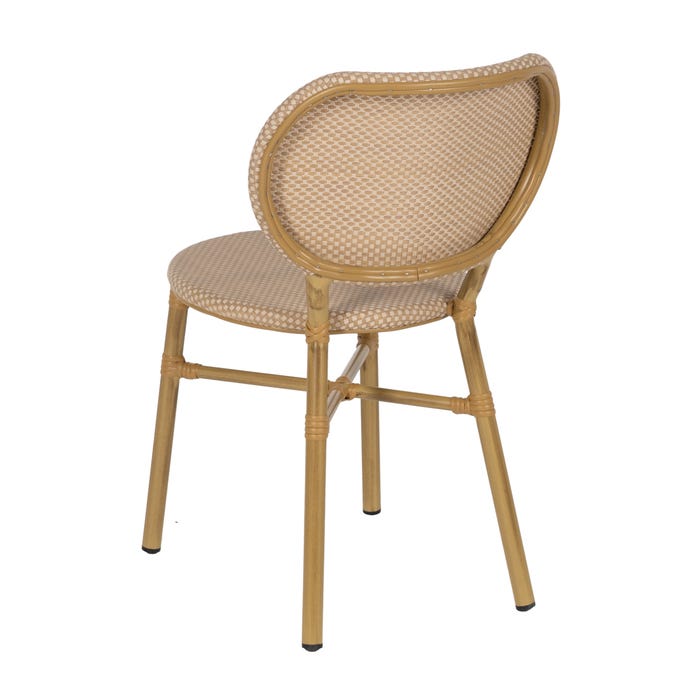 Silla Beige Aluminio-Textileno Exterior 47 X 60 X 79 Cm