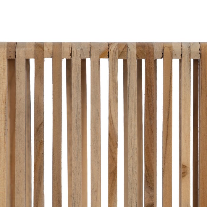 S/2 Peana Natural Madera De Teca Salón 33 X 27 X 86 Cm