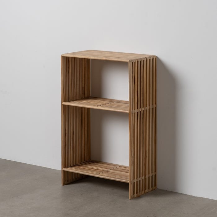 Natural Teak Wood Sideboard 55 x 30 x 86 cm