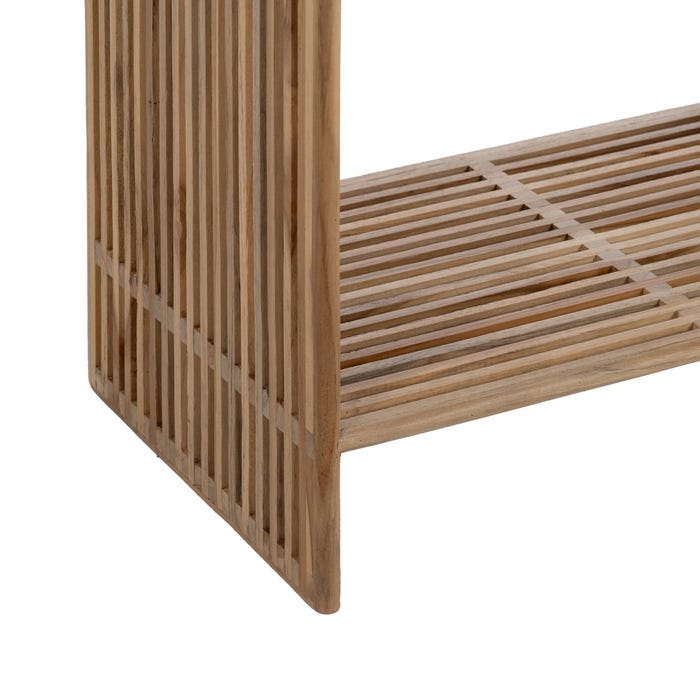 Natural Teak Wood Sideboard 55 x 30 x 86 cm