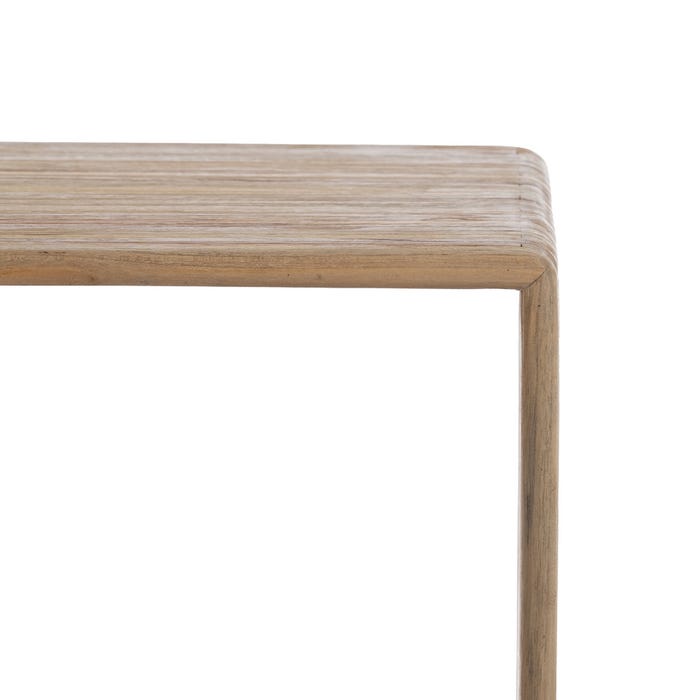 Natural Teak Wood Sideboard 55 x 30 x 86 cm