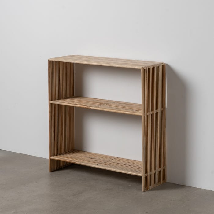 Consola Natural Madera De Teca Entrada 85 X 30 X 85 Cm