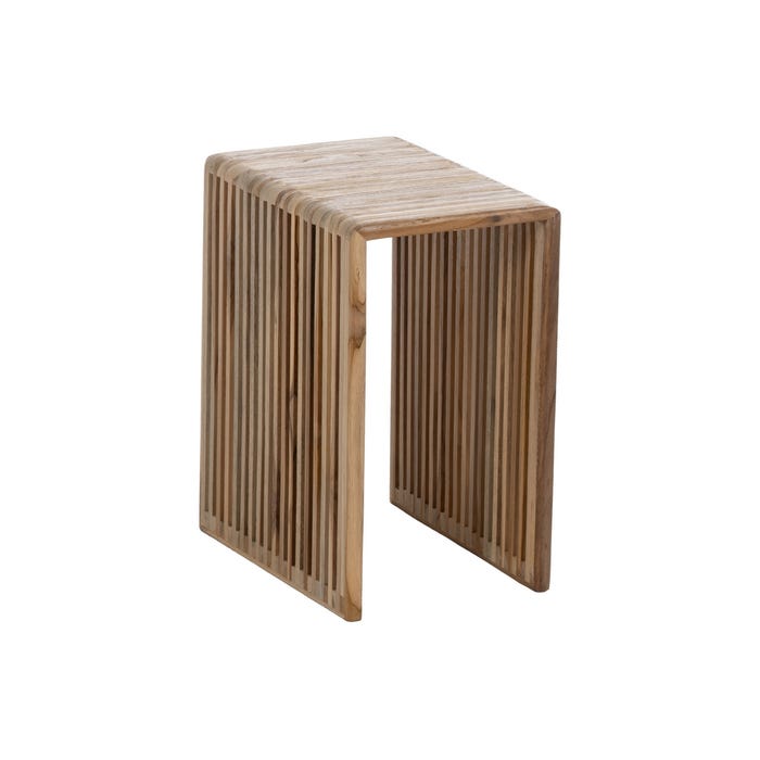 S/3 Mesa Auxiliar Natural Madera De Teca 65 X 30 X 66 Cm