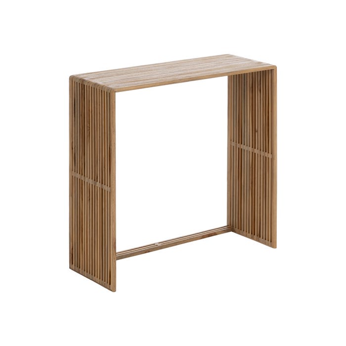 S/2 Consola Natural Madera De Teca 85 X 30 X 86 Cm