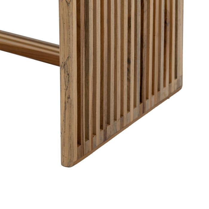 S/2 Consola Natural Madera De Teca 85 X 30 X 86 Cm