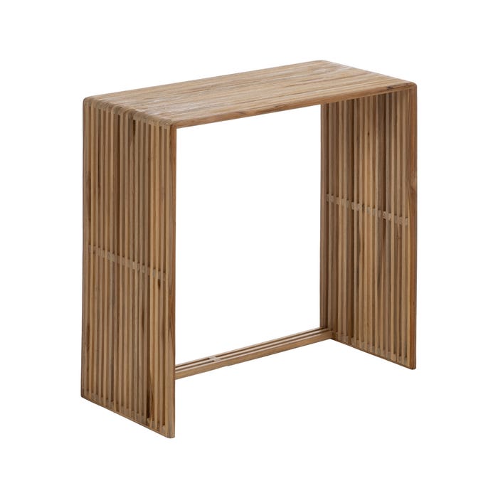 S/3 Mesa Auxiliar Natural Madera De Teca 41 X 34 X 50 Cm