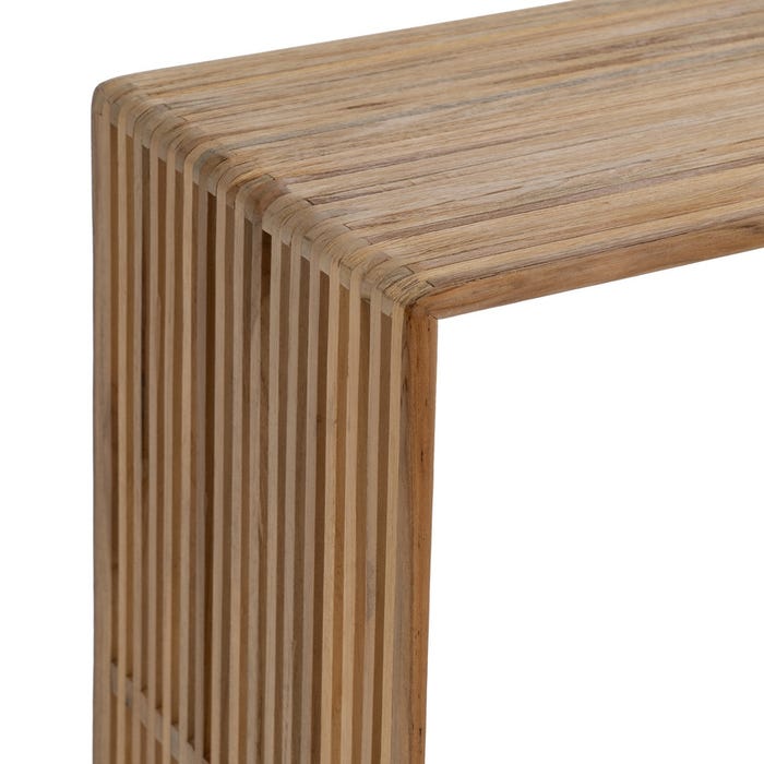 S/3 Mesa Auxiliar Natural Madera De Teca 41 X 34 X 50 Cm